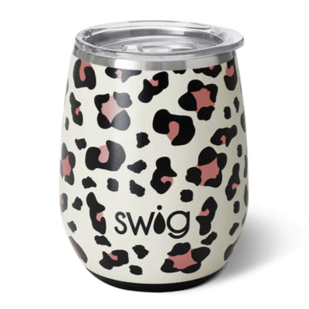 Swig 14 oz Leopard Wine Tumbler